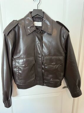 Aritzia Croft Jacket - UnReal Leather - Size S